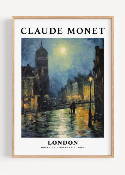 Claude Monet London Wall Art Print I59-16 Art Print Peardrop Prints