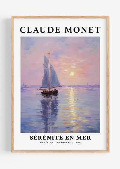 Claude Monet Ocean Wall Art Print I59-72 Art Print Peardrop Prints