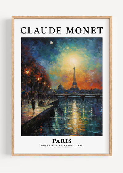 Claude Monet Paris Wall Art Print I59-15 Art Print Peardrop Prints