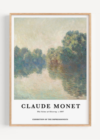 Claude Monet, The Seine at Giverny Wall Art Print I134-4 Art Print Peardrop Prints