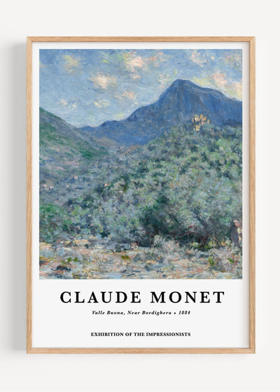 Claude Monet, Valle Buona Wall Art Print I134-6 Art Print Peardrop Prints