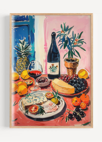 Dinner Table Food Print I105-47 Art Print Peardrop Prints