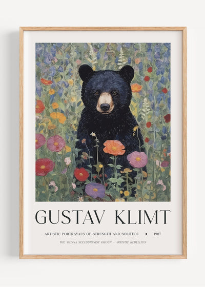 Gustav Klimt Black Bear I47-26 Art Print Peardrop Prints