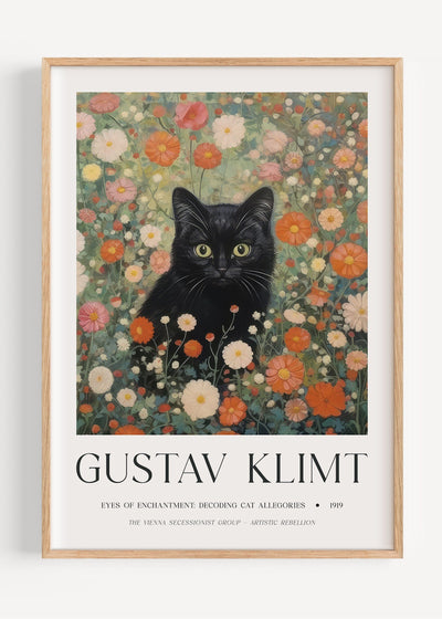 Gustav Klimt Black Cat I47-37 Art Print Peardrop Prints