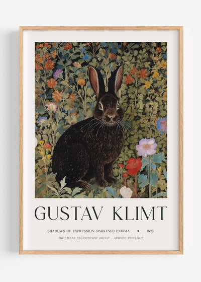 Gustav Klimt Brown Bunny I47-7 Art Print Peardrop Prints