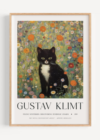 Gustav Klimt Cat I47-35 Art Print Peardrop Prints