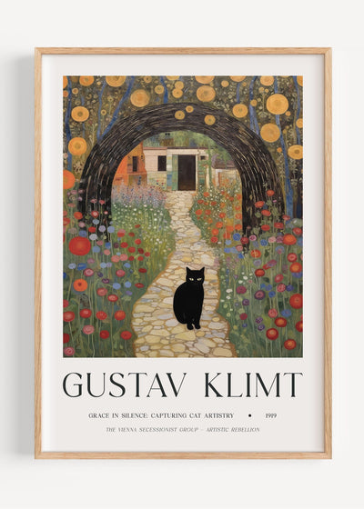 Gustav Klimt Cat on Path I47-41 Art Print Peardrop Prints