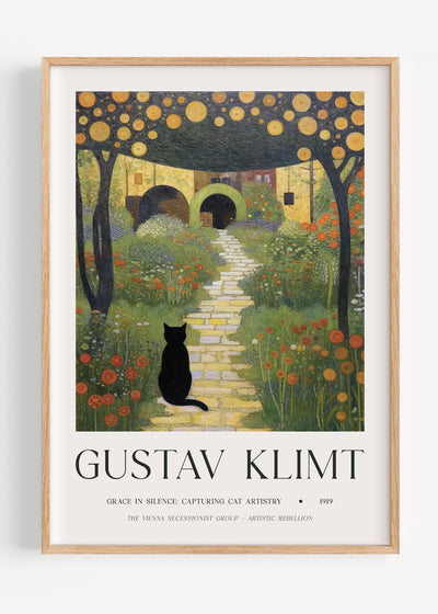 Gustav Klimt Cat on Path I47-42 Art Print Peardrop Prints