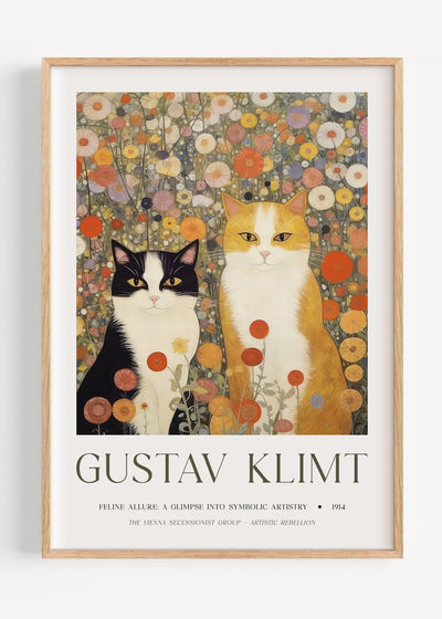 Gustav Klimt Cats I47-1 Art Print Peardrop Prints