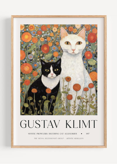 Gustav Klimt Cats I47-30 Art Print Peardrop Prints