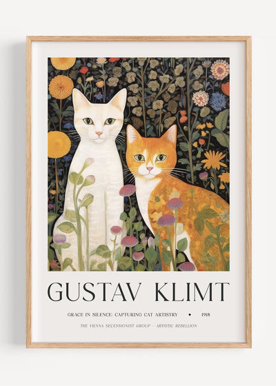 Gustav Klimt Cats I47-31 Art Print Peardrop Prints