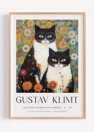 Gustav Klimt Cats I47-33 Art Print Peardrop Prints