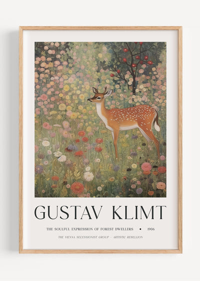 Gustav Klimt Deer I47-20 Art Print Peardrop Prints