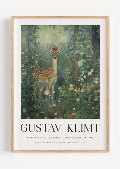 Gustav Klimt Deer I47-21 Art Print Peardrop Prints