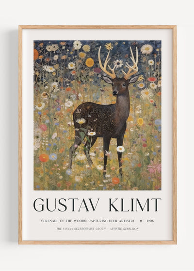 Gustav Klimt Deer I47-23 Art Print Peardrop Prints