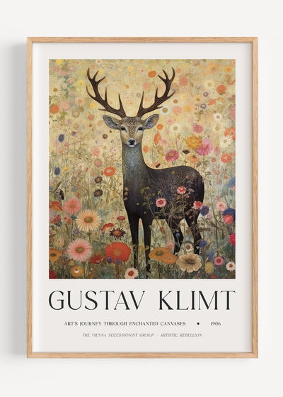 Gustav Klimt Deer I47-24 Art Print Peardrop Prints