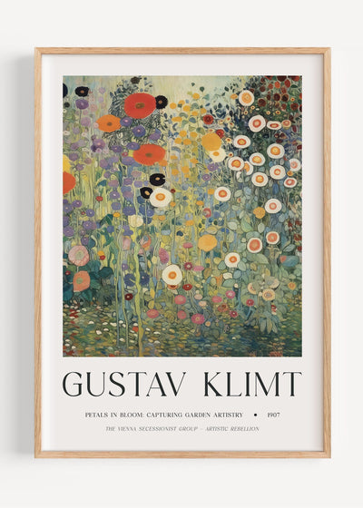 Gustav Klimt Flower Garden I47-55 Art Print Peardrop Prints