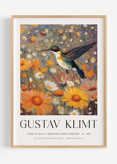 Gustav Klimt Hummingbird I47-47 Art Print Peardrop Prints