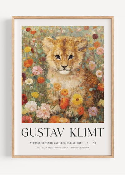 Gustav Klimt Lion Cub I47-15 Art Print Peardrop Prints