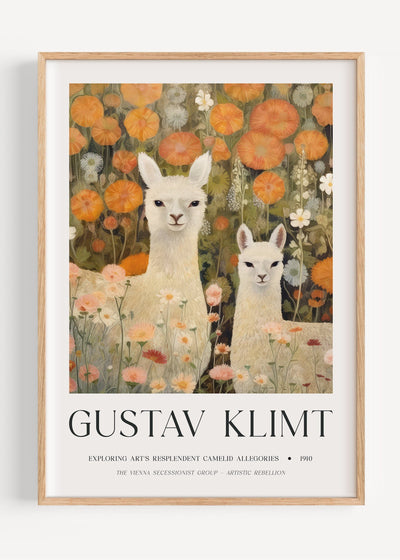 Gustav Klimt Llamas I47-12 Art Print Peardrop Prints