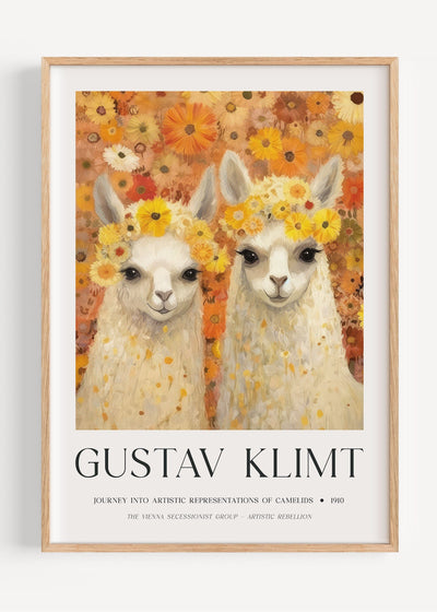 Gustav Klimt Llamas I47-13 Art Print Peardrop Prints