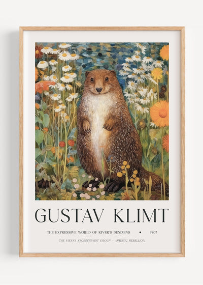 Gustav Klimt Otter I47-25 Art Print Peardrop Prints