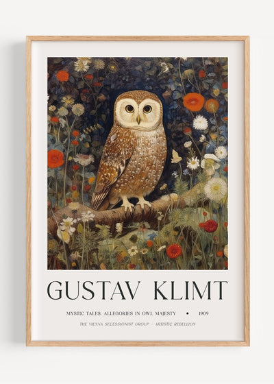 Gustav Klimt Owl I47-49 Art Print Peardrop Prints