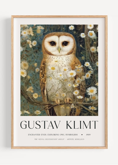 Gustav Klimt Owl I47-50 Art Print Peardrop Prints