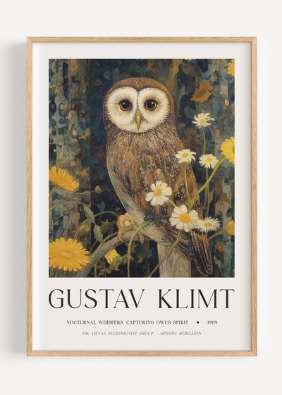 Gustav Klimt Owl I47-51 Art Print Peardrop Prints