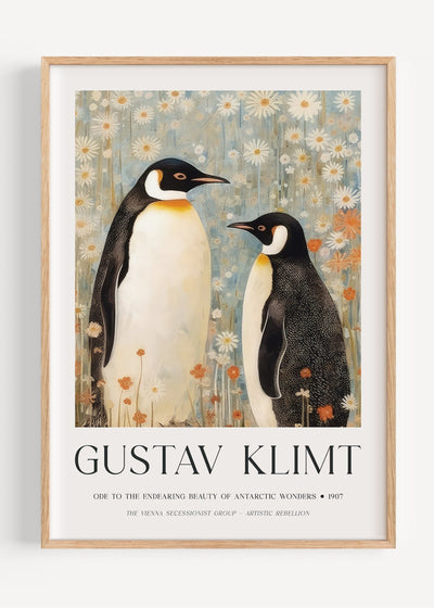 Gustav Klimt Penguins I47-57 Art Print Peardrop Prints