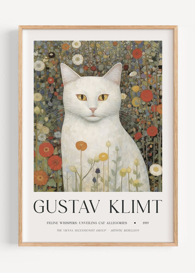 Gustav Klimt White Cat I47-38 Art Print Peardrop Prints