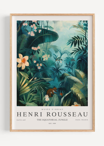 Henri Rousseau The Equatorial Jungle I108-14 Art Print Peardrop Prints