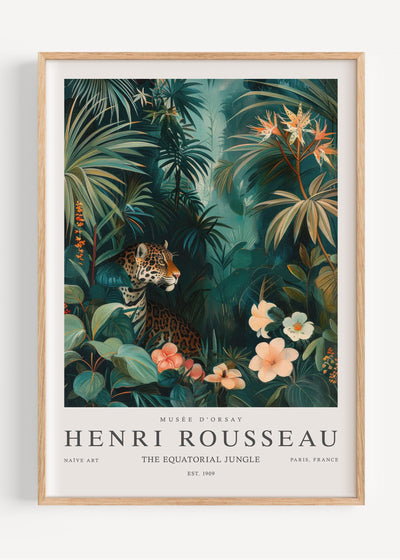 Henri Rousseau The Equatorial Jungle I108-24 Art Print Peardrop Prints