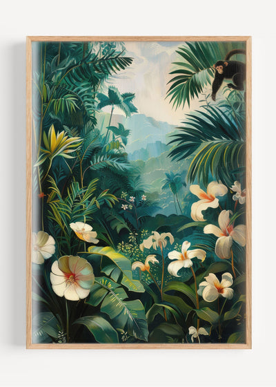 Henri Rousseau The Equatorial Jungle I108-29 Art Print Peardrop Prints