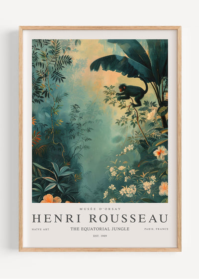 Henri Rousseau The Equatorial Jungle I108-32 Art Print Peardrop Prints