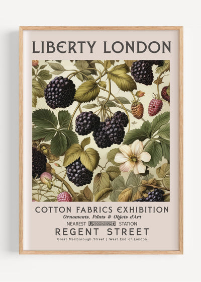 Liberty London Blackberries I81-24 Art Print Peardrop Prints