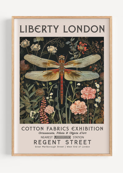 Liberty London Dragonfly I81-3 Art Print Peardrop Prints