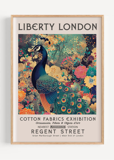 Liberty London Gilded Peacock I81-6 Art Print Peardrop Prints