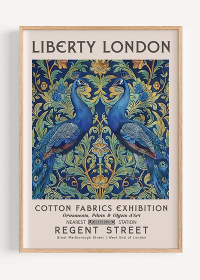 Liberty London Iconic Peacocks I81-49 Art Print Peardrop Prints