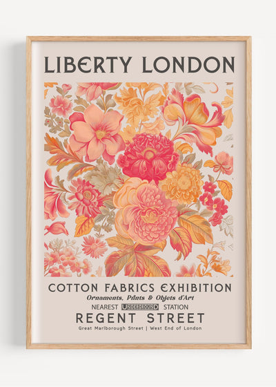 Liberty London Pretty in Peach I81-41 Art Print Peardrop Prints