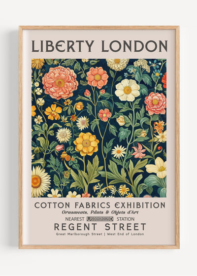 Liberty London Timeless Florals Tile I81-12 Art Print Peardrop Prints