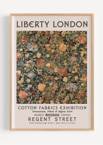 Liberty London Trellis Flora I81-4 Art Print Peardrop Prints