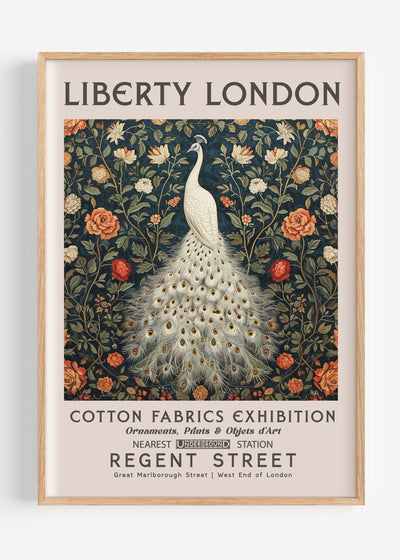 Liberty London White Peacock I81-51 Art Print Peardrop Prints