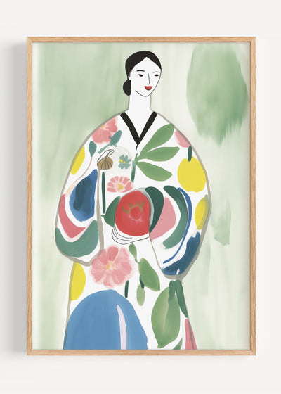 The Pear Coat I62-17 Art Print Peardrop Prints