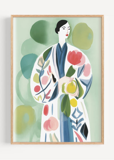 The Pear Coat I62-18 Art Print Peardrop Prints