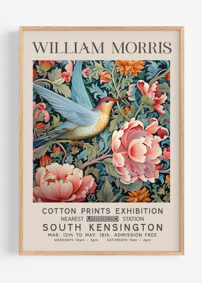 William Morris Bird in Flight I40-26 Art Print Peardrop Prints