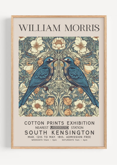 William Morris Bird Pattern I40-37 Art Print Peardrop Prints