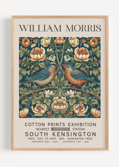 William Morris Bird Pattern I40-38 Art Print Peardrop Prints