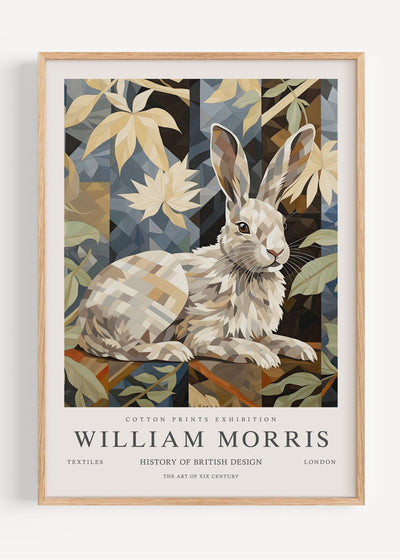 William Morris Bunny Rabbit I53-118 Art Print Peardrop Prints