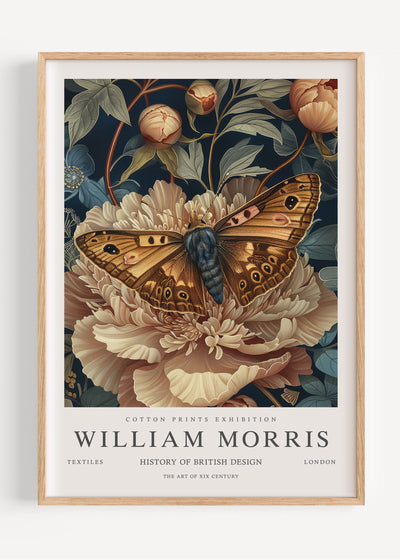 William Morris Butterfly I102-31 Art Print Peardrop Prints